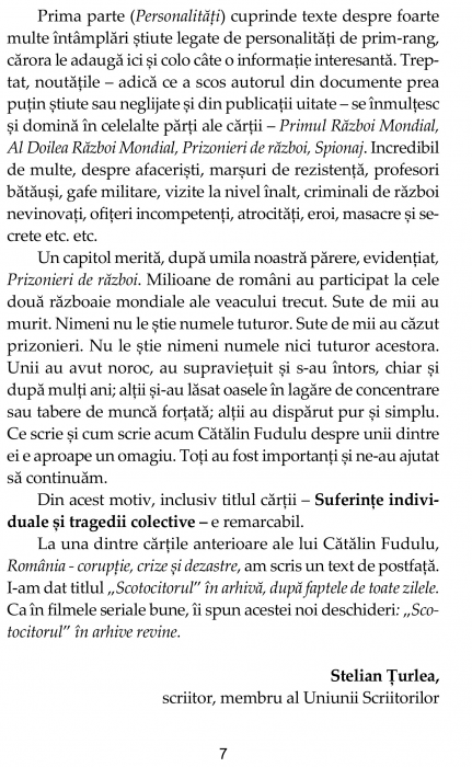 Romania. Suferinte indiviuale si tragedii colective (1862-1989) de Catalin Fudulu [4]