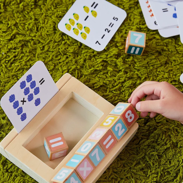 Set Educational Matematica din Lemn natural eco pentru Copii [2]