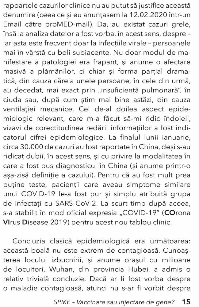 SPIKE. Vaccinare sau injectare de gene? de Prof. Dr. Med. Martin Haditsch [11]