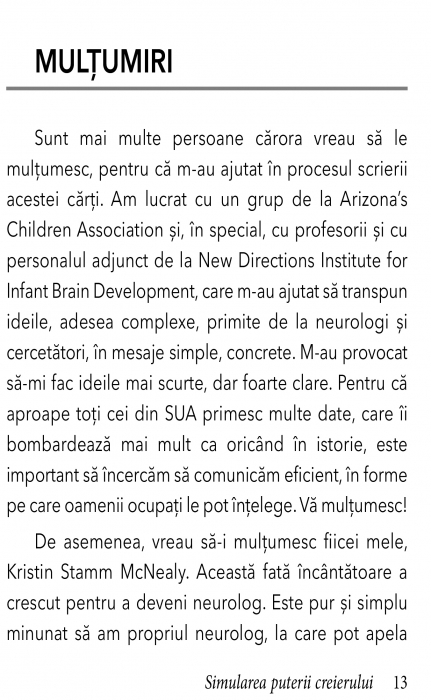 Stimularea puterii Creierului de Jill Stamm [7]