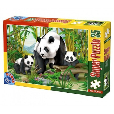 Super Puzzle Ursi Panda 35 Piese D-TOYS [1]