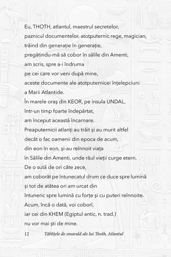 Tablitele de smarald ale lui Thoth, Atlantul [5]