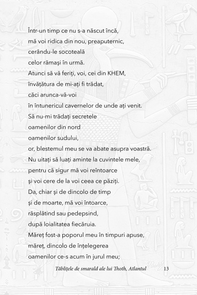 Tablitele de smarald ale lui Thoth, Atlantul [6]