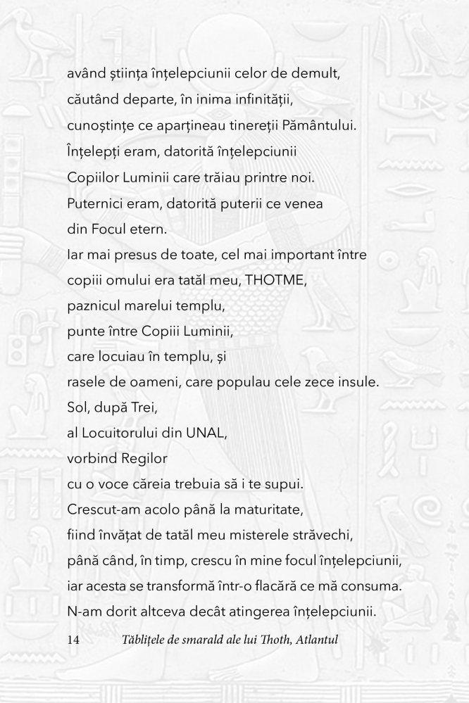 Tablitele de smarald ale lui Thoth, Atlantul [7]
