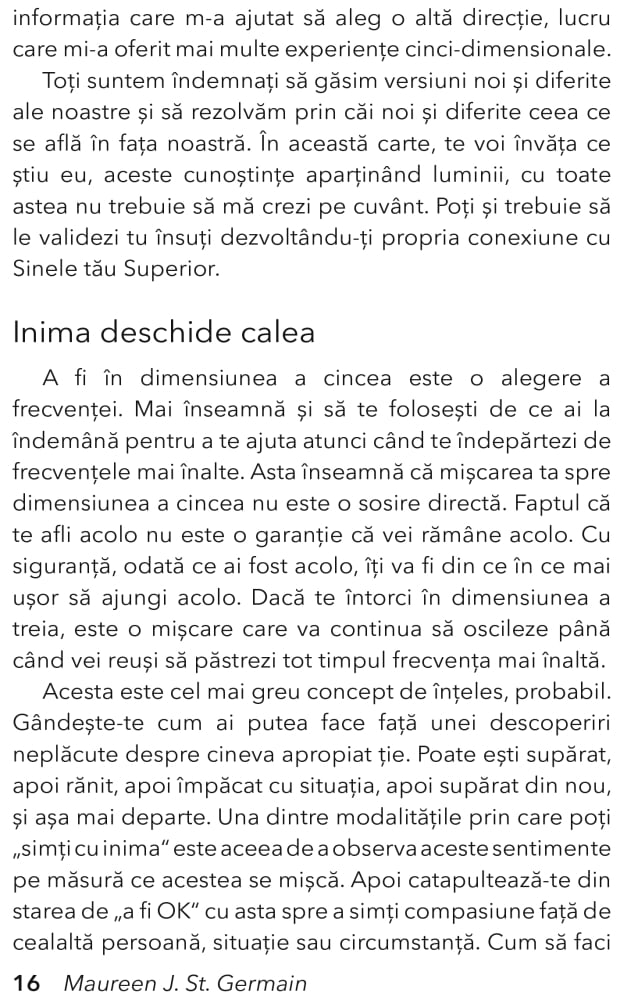 Trezirea in 5D. Ghid practic pentru transformarea multidimensionala de Maureen J. St. Germain [7]