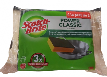 Bureti  vase si lavete - Bureti Scotch Brite 4 la pret de 3