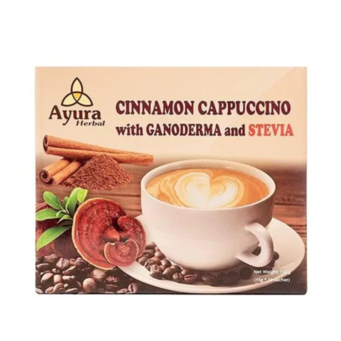 Cafea - Cafea Ayura cu Scortisoara, Gandoerma si Stevie, 10 plicuri