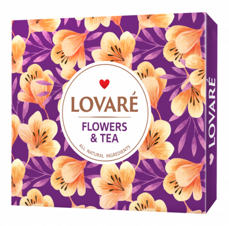 Set «Flowers & Tea» (ceai in asortiment 60 pliculete, 12 feluri a cate 5 pliculete fiecare) Lovare [0]