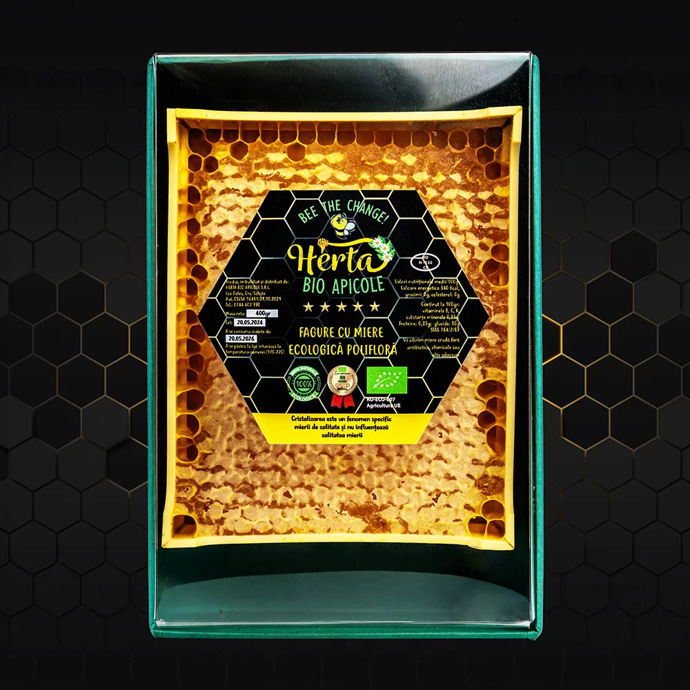 Fagure cu miere BIO poliflora – 470g