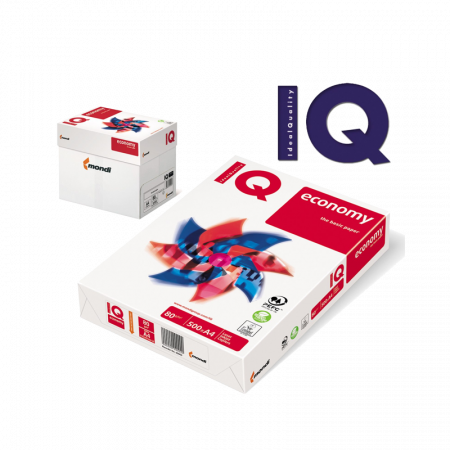 Hartie de copiator IQ ECONOMY A3, 80 g/mp, 500 coli/top
