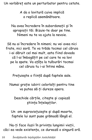 Invataturile inteleptilor Antichitatii de Editie ingrijita de Nicolae Constantinescu [5]