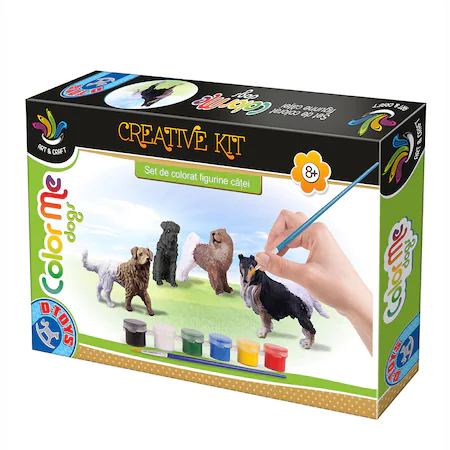 Joc creativ ColorMe Dogs, Set de colorat figurine catei #75659