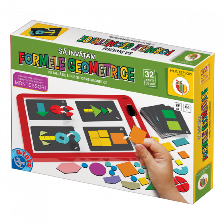 Educative - Joc educativ Montessori - Sa invatam formele geometrice - D-Toys