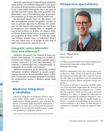 Mayo Clinic. Ghid de medicina integrativa de Brent A. Bauer, M.D. [10]