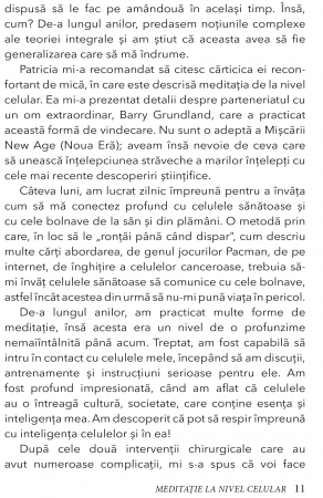 Meditatie la nivel Celular de Dr. Barry Grundland, Patricia Kay, M.A., CCH, CSD [5]