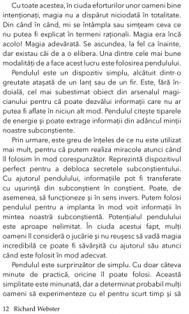 Pendulul magic pe intelesul tuturor de Richard Webster [4]