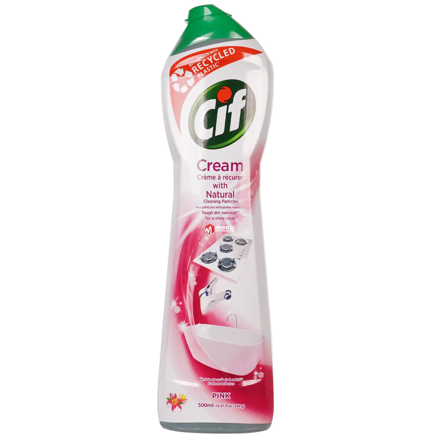 Detergenti Bucatarie si Vase - Cif Cream Pink Flower, 500ml