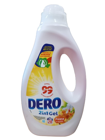 Curatenie & Intretinere - Detergent de rufe lichid 2 in1 Frezie si lamaita - DERO