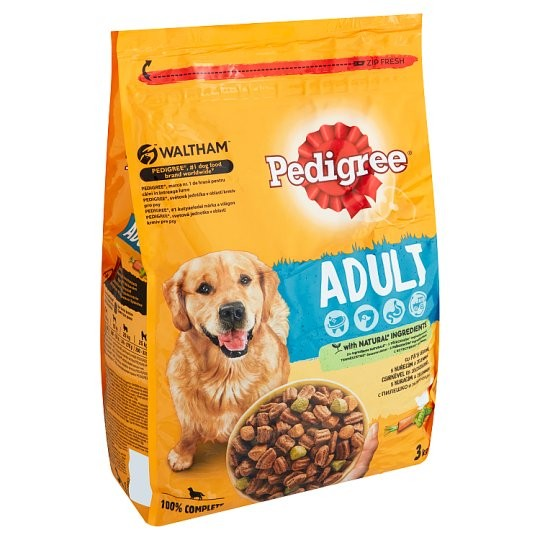 Pet Shop - Hrana uscata pentru caini adulti, cu vita si legume, Pedigree 3kg