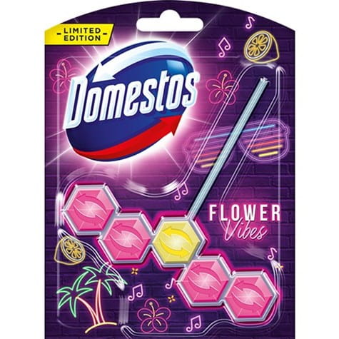 Curatenie & Intretinere - Odorizant WC Domestos Power, Flower Vibes, 55g  - Domestos