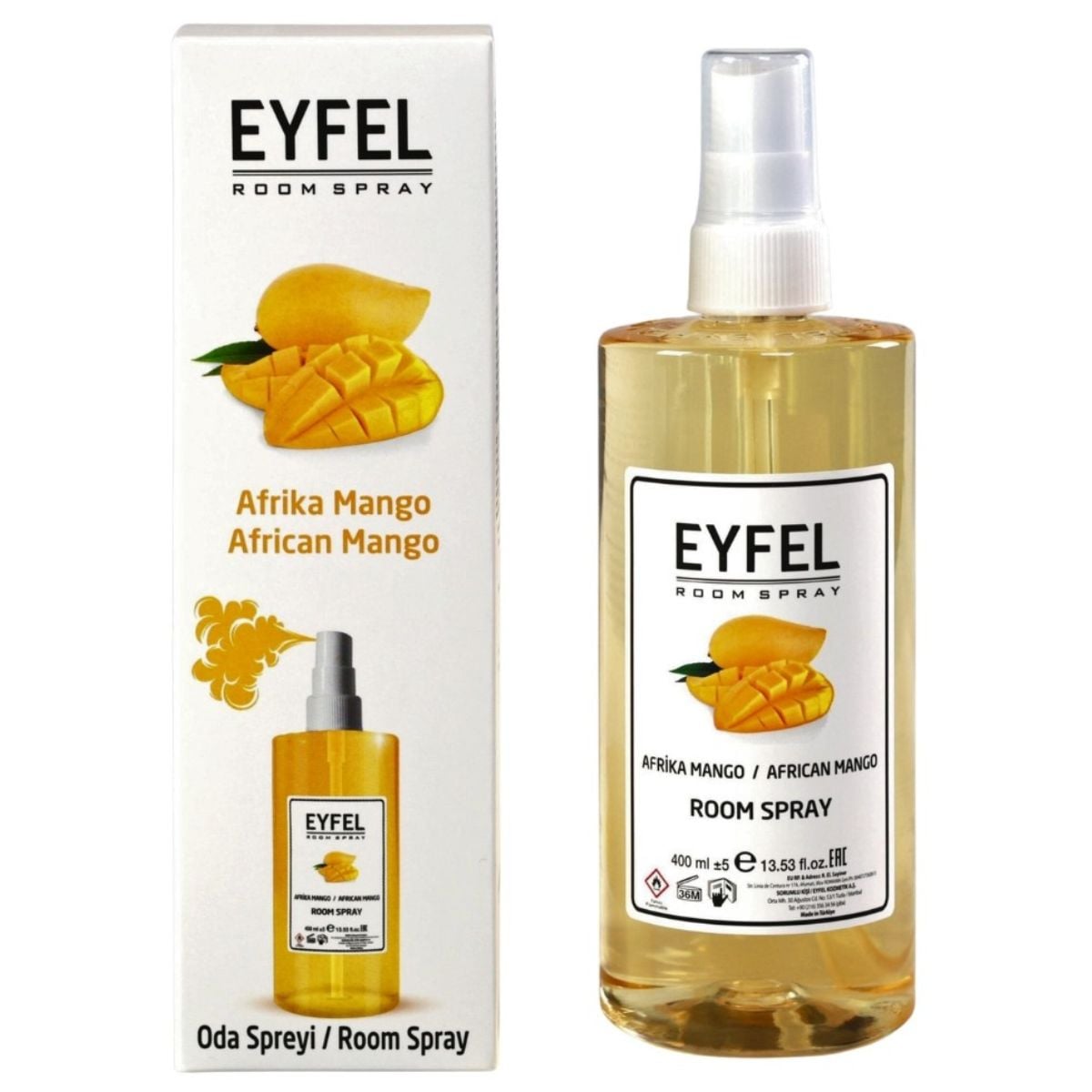Odorizant Spray de camera Eyfel Mango Afrika, 400 ml