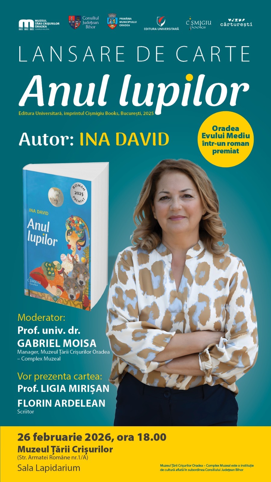 Lansare de carte - Anul lupilor - Ina David