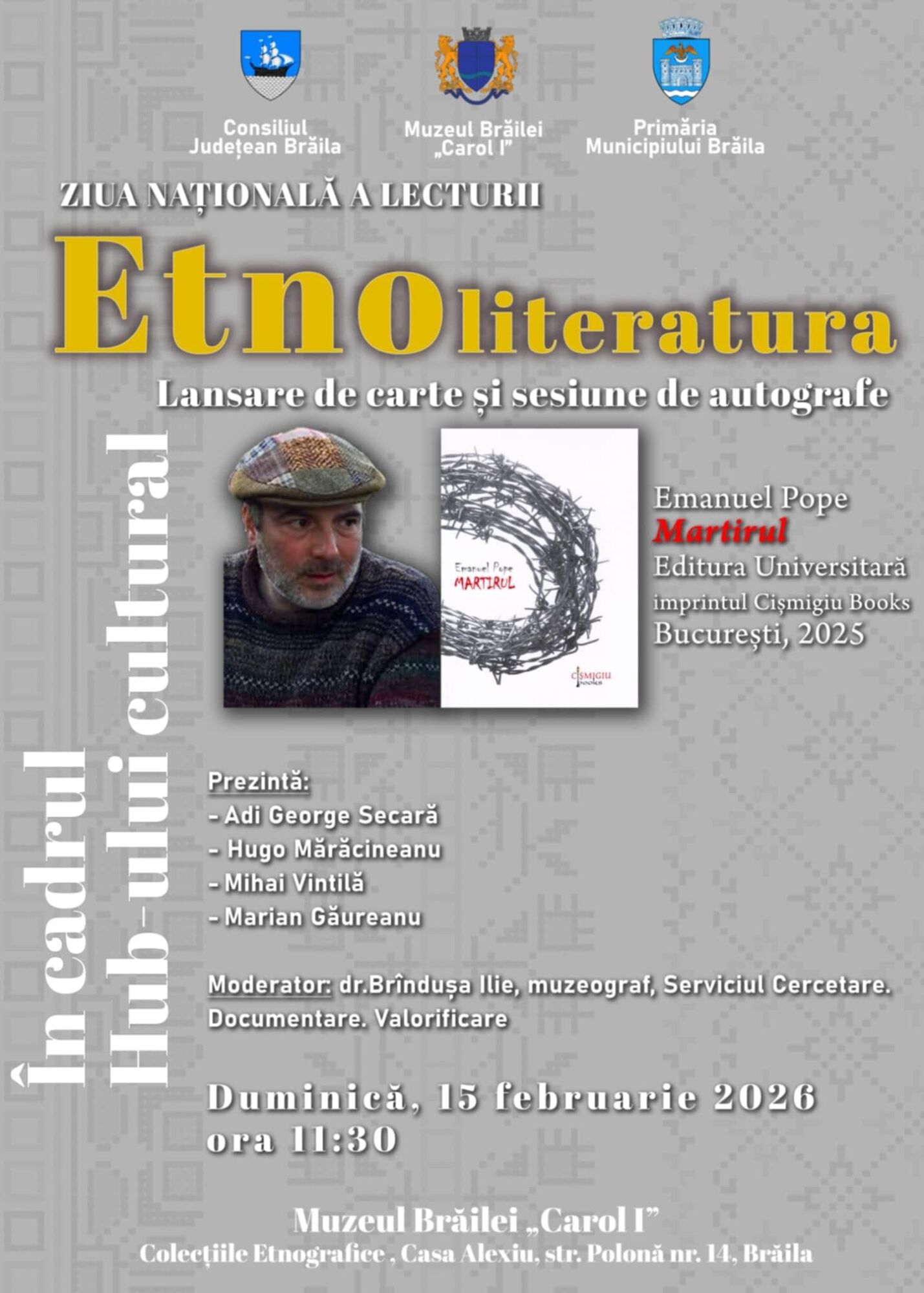 Lansare de carte - Martirul - Emanuel Pope