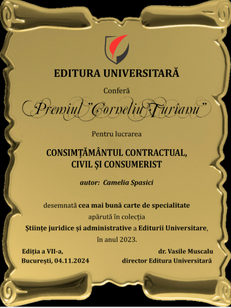 Decernarea Premiului Corneliu Turianu, editia a VII-a