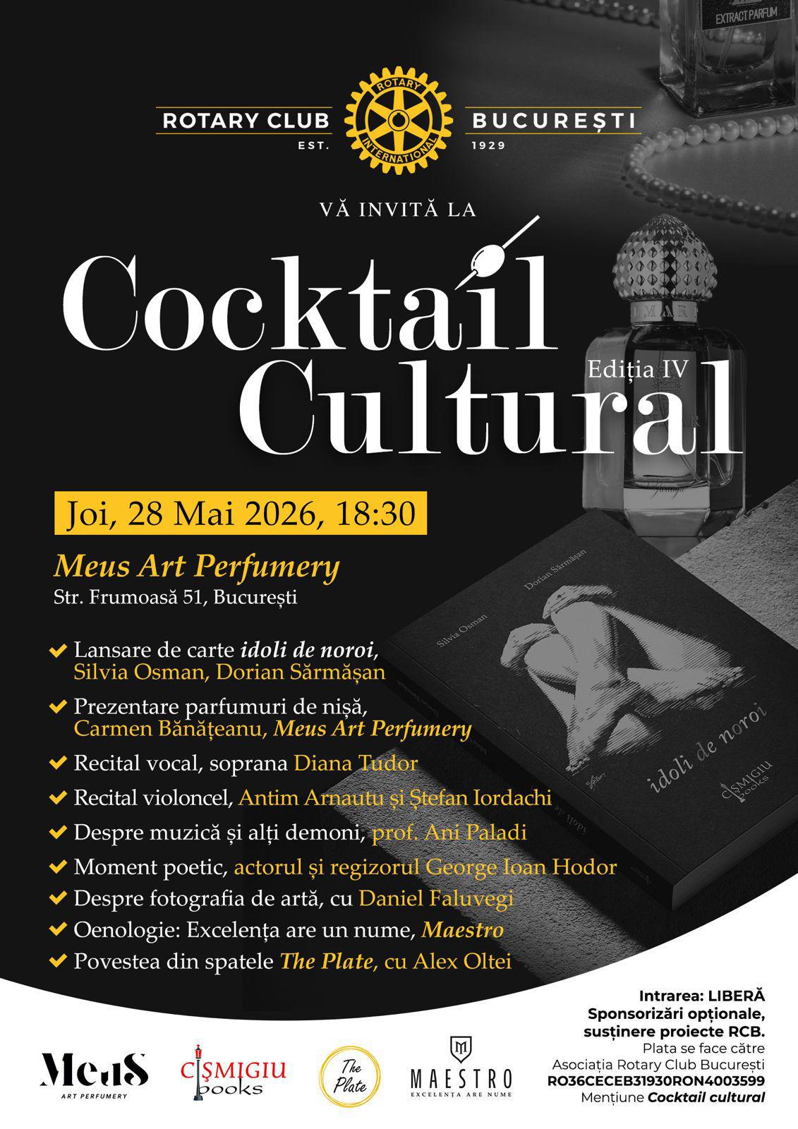 Cocktail Cultural, 28 mai 2026