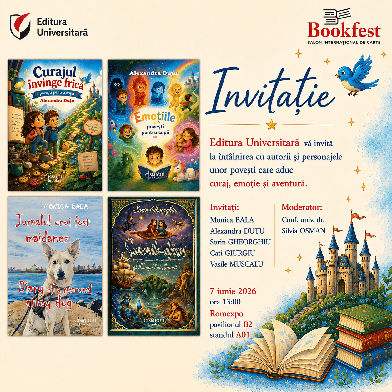 Bookfest 2026 - Lansare de carte pentru copii - Duminică, 7 iunie 2026