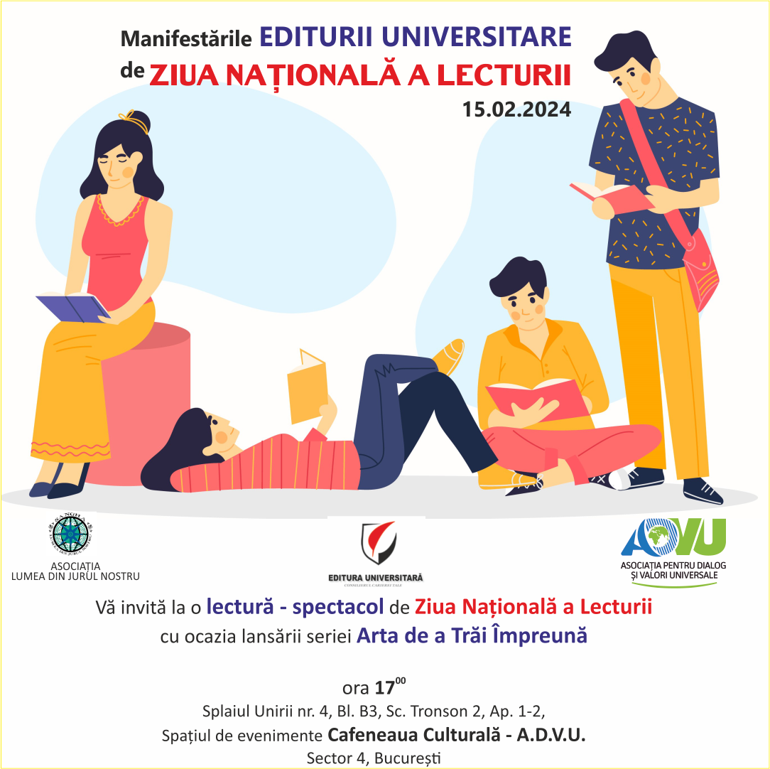 Manifestări organizate de Editura Universitară cu ocazia Zilei Naționale a Lecturii