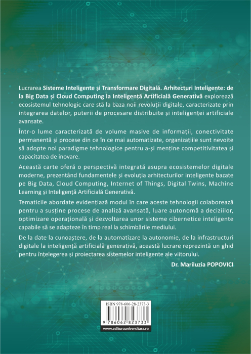 Sisteme Inteligente și Transformare Digitală. Arhitecturi Inteligente: de la Big Data și Cloud Computing la Inteligență Artificială Generativă [2]