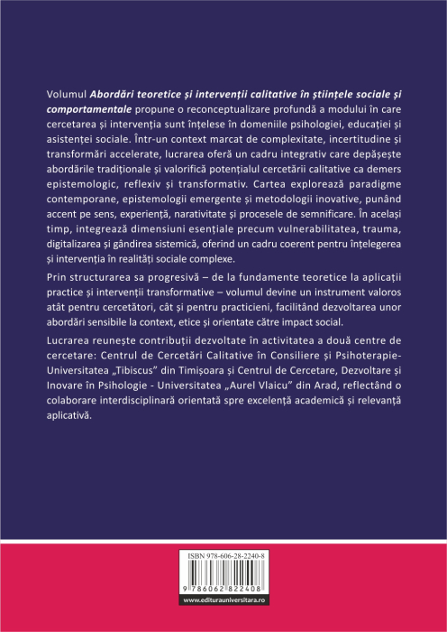 Theoretical Approaches and Qualitative Interventions [2]