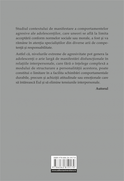 Aggression as a determining factor in deviant behavior in adolescents [2]