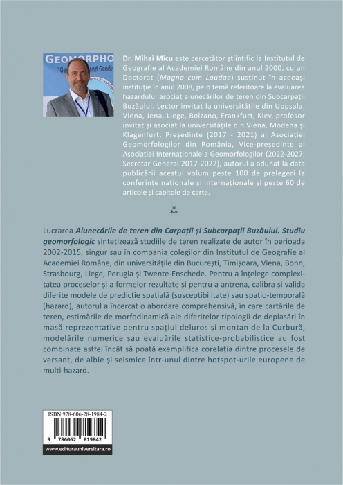 Alunecările de teren din Carpaţii şi Subcarpaţii Buzăului. Studiu geomorfologic [2]
