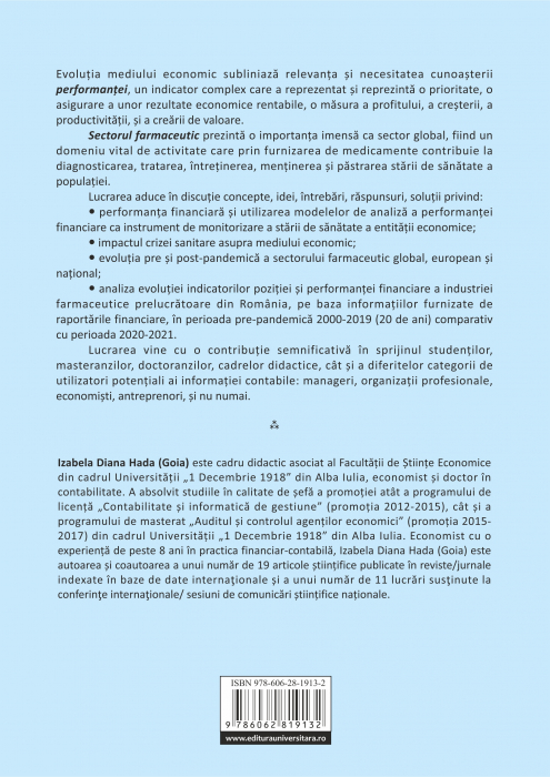 Analiza performantei financiare a sectorului industriei farmaceutice din Romania in perioada pre si post-pandemica [2]