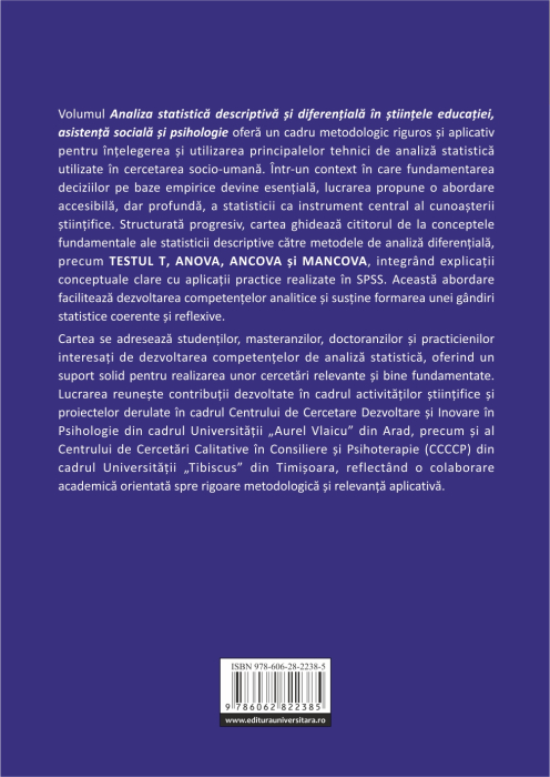 Descriptive and differential statistical analysis in educational sciences, social work and psychology: T-test, ANCOVA, MANCOVA [2]