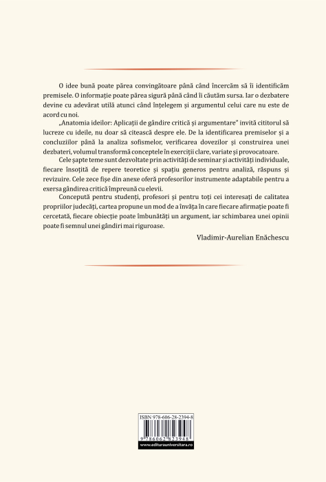 Anatomia ideilor. Aplicaţii de gândire critică şi argumentare [2]