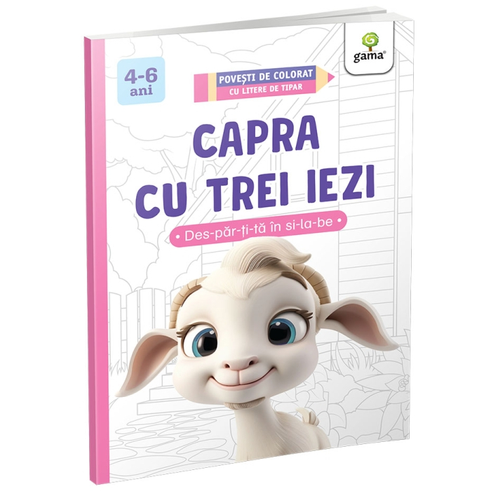 Capra cu trei iezi. Povesti de colorat cu litere de tipar [1]