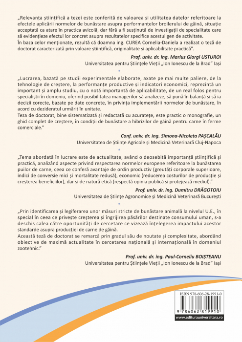 Research on the effects of applying EU welfare standards on chicken meat production [2]