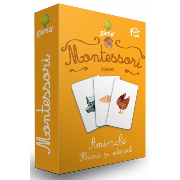 Animale. Hrana si adapost. Asocieri. Carti de joc educative. Montessori 2 ani + [1]
