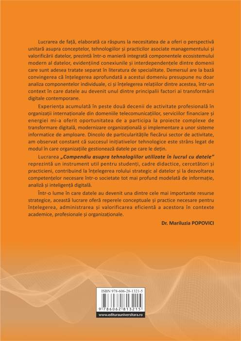 Compendiu asupra tehnologiilor utilizate în lucrul cu datele [2]