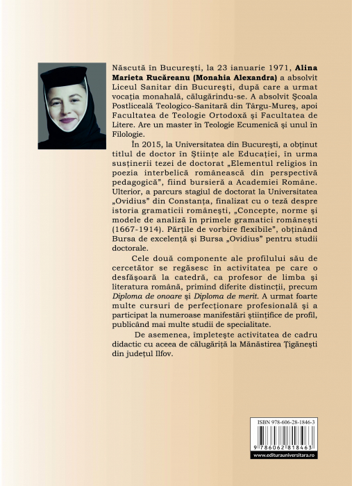 Concepts, norms and models of analysis in the first Romanian grammars (1667-1914). Flexible parts of speech [2]