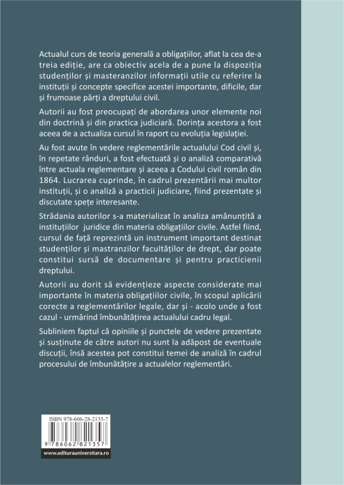 Drept civil. Obligaţiile, ediția a III-a, revizuită și adăugită [2]