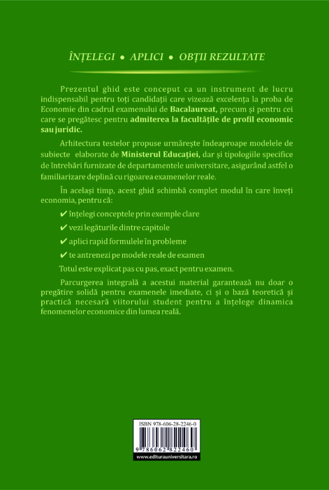 Economie pentru bacalaureat şi admitere la facultate. Ghid complet, ed a II-a [2]
