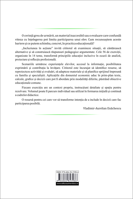Incluziunea în acţiune. Exerciţii şi soluţii pentru situaţii educaţionale [2]
