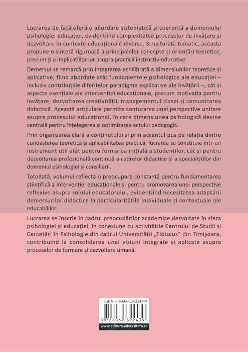 Incursiune tematică în psihologia educaţiei [2]