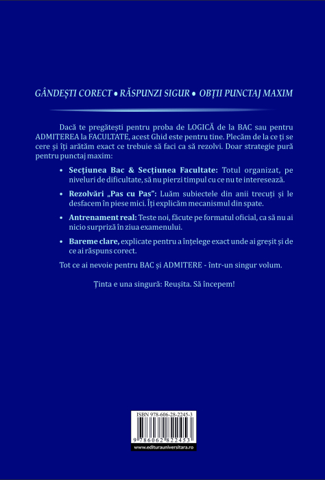 Logica pentru Bacalaureat şi admitere la facultate. Ghid complet, ed. a III-a [2]