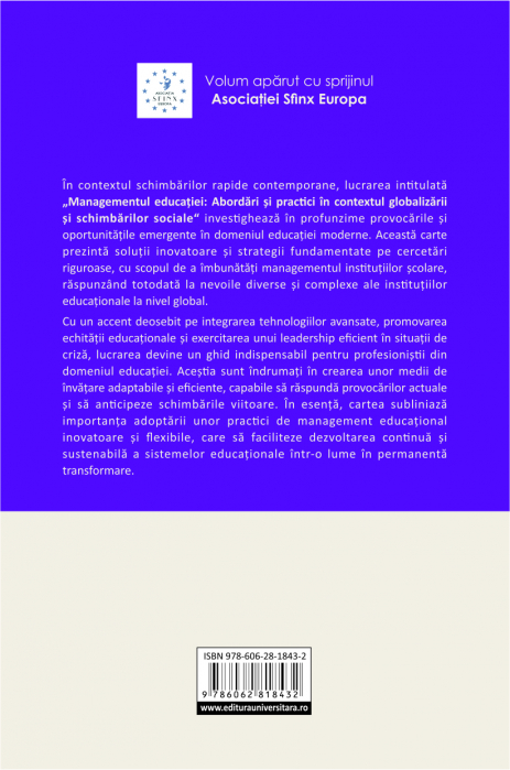 Managementul educatiei. Abordari si practici in contextul globalizarii si schimbarilor sociale [2]