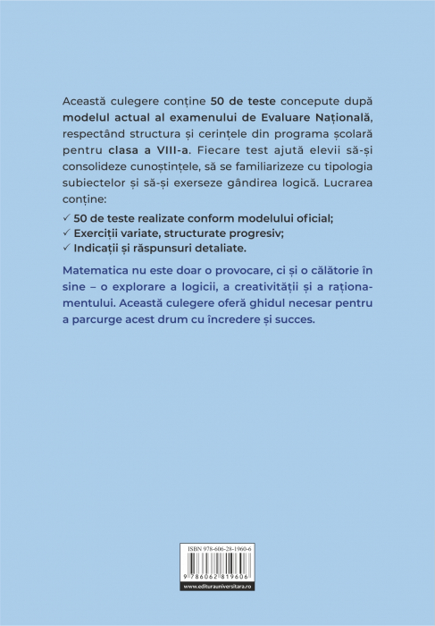 Matematică. Teste pentru Evaluarea Naţională. Clasa a VIII-a [2]